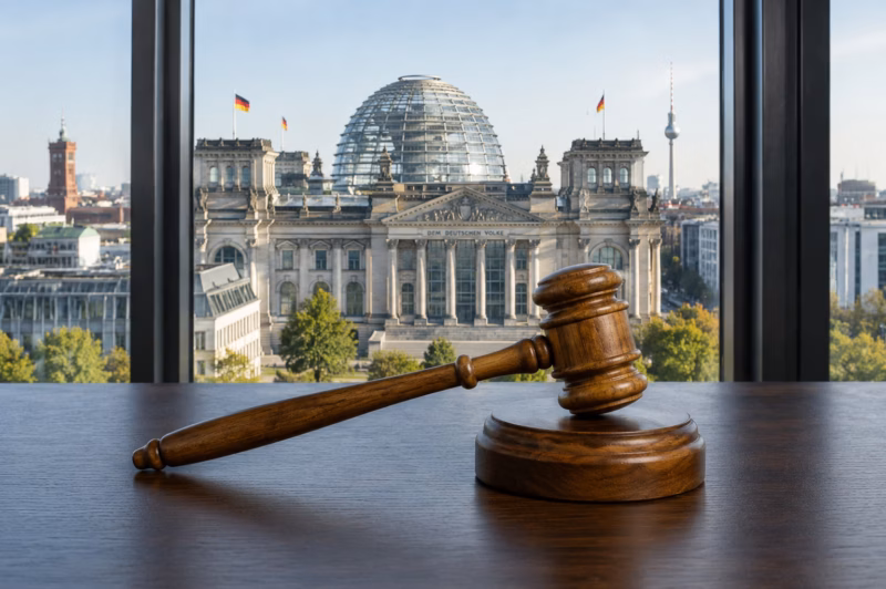 Hammer vor Reichstag